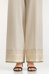 UAE-Beige Lawn Embroidered Trouser IUSTTR-42002