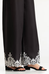 UAE-Black Lawn Embroidered Trouser IUSTTR-42006