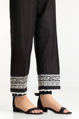 UAE-Black Lawn Embellished Trouser IUSTTR-42012