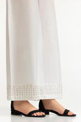 UAE-White Lawn Embellished Trouser IUSTTR-42014