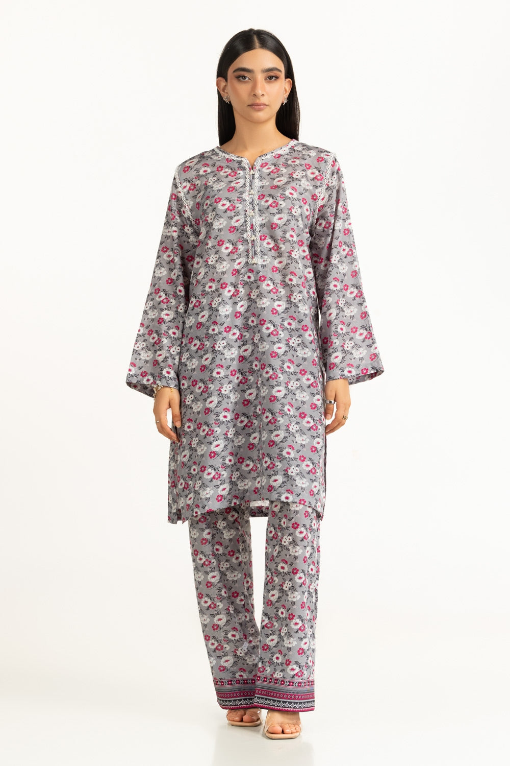 UAE-Lawn Printed Co-Ord Set IUSTTS-1015