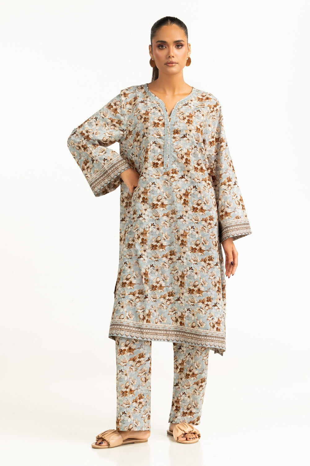UAE-Lawn Printed Co-Ord Set IUSTTS-997