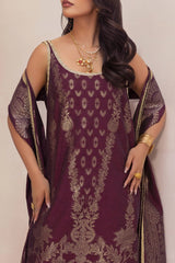 UAE -3 Piece Unstitched Jacquard Suit FE-52151