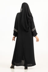 UAE-Georgette Embroidered Abaya With Scarf KAB-22034