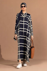 UAE-Georgette Printed Abaya With Scarf