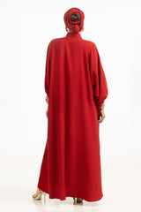 UAE-Viscose Embroidered Abaya With Scarf KAB-22120