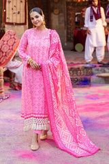 UAE -3 Piece Unstitched Lacquer Printed Lawn Suit CL-42315 B