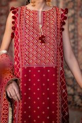 UAE -3 Piece Unstitched Lacquer Printed Lawn Suit CL-52138 B