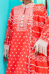 UAE -3 Piece Unstitched Lacquer Printed Lawn Suit CL-52172 B