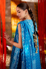 UAE -3 Piece Unstitched Lacquer Printed Lawn Suit CL-52176 B