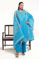 UAE -3 Piece Unstitched Lacquer Printed Lawn Suit CL-52176 B