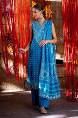 UAE -3 Piece Unstitched Lacquer Printed Lawn Suit CL-52176 B
