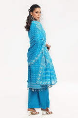 UAE -3 Piece Unstitched Lacquer Printed Lawn Suit CL-52176 B