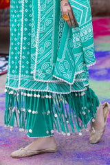 UAE -3 Piece Unstitched Lacquer Printed Lawn Suit CL-52178 A