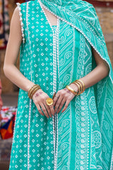 UAE -3 Piece Unstitched Lacquer Printed Lawn Suit CL-52178 A