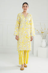 UAE -2 Piece Unstitched Lacquer Printed Lawn Suit TL-42099