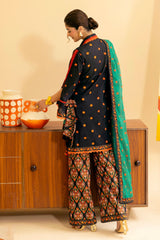 UAE -3 Piece Unstitched Printed Lawn Suit ML-42018