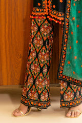 UAE -3 Piece Unstitched Printed Lawn Suit ML-42018