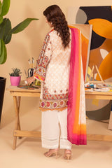 UAE -3 Piece Unstitched Printed Lawn Suit ML-42022