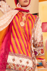 UAE -3 Piece Unstitched Printed Lawn Suit ML-42022