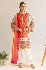 UAE -3 Piece Unstitched Printed Lawn Suit ML-42022