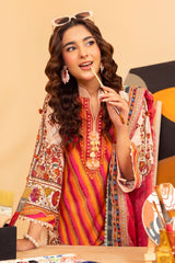 UAE -3 Piece Unstitched Printed Lawn Suit ML-42022