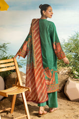 UAE -3 Piece Unstitched Printed Lawn Suit ML-42023