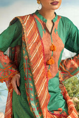 UAE -3 Piece Unstitched Printed Lawn Suit ML-42023