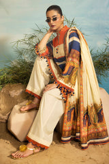 UAE -3 Piece Unstitched Printed Lawn Suit ML-42031