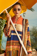 UAE -3 Piece Unstitched Printed Lawn Suit ML-42031