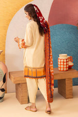 UAE -3 Piece Unstitched Printed Lawn Suit ML-52001