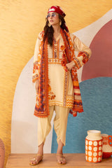 UAE -3 Piece Unstitched Printed Lawn Suit ML-52001