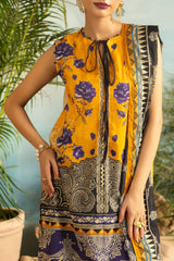 UAE -3 Piece Unstitched Printed Lawn Suit ML-52011
