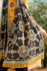UAE -3 Piece Unstitched Printed Lawn Suit ML-52011