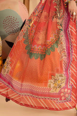 UAE -3 Piece Unstitched Printed Lawn Suit ML-52013