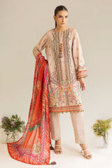 UAE -3 Piece Unstitched Printed Lawn Suit ML-52013