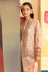 UAE -3 Piece Unstitched Printed Lawn Suit ML-52013