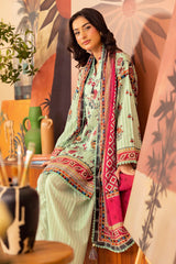 UAE -3 Piece Unstitched Printed Lawn Suit ML-52015