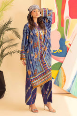 UAE-2 Piece Unstitched Printed Lawn Suit MLT-52001