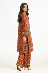 UAE-Lawn Gold Printed Co-Ord Set IUSTTS-753