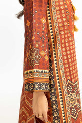 UAE-Lawn Gold Printed Co-Ord Set IUSTTS-753