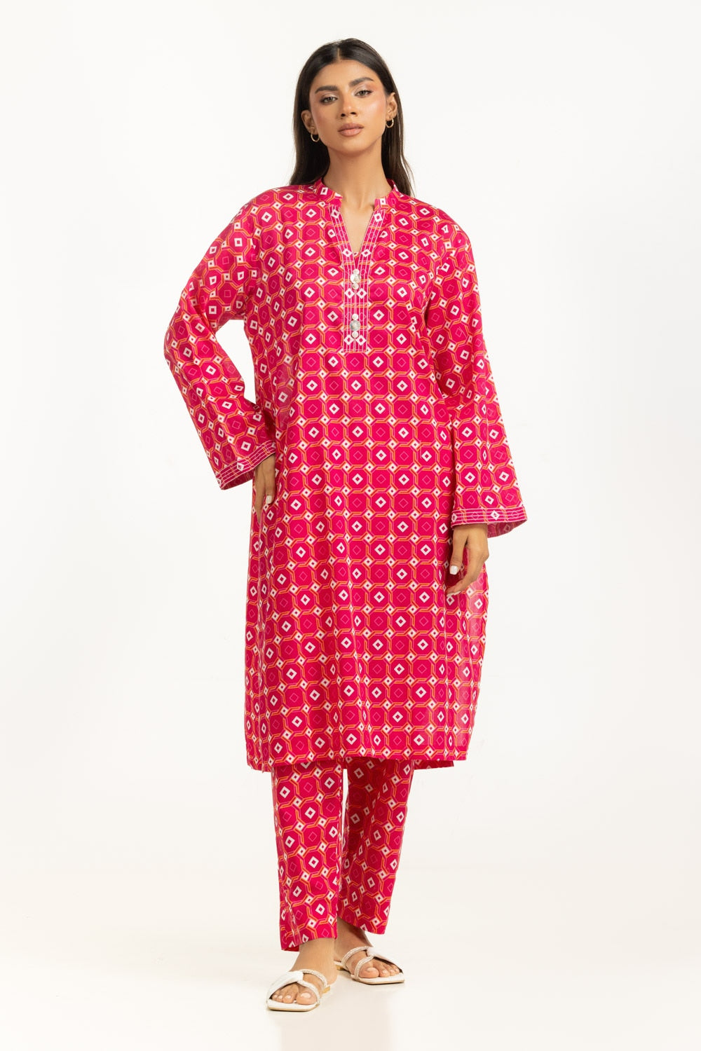 UAE-Lawn Printed Co-Ord Set IUSTTS-1130