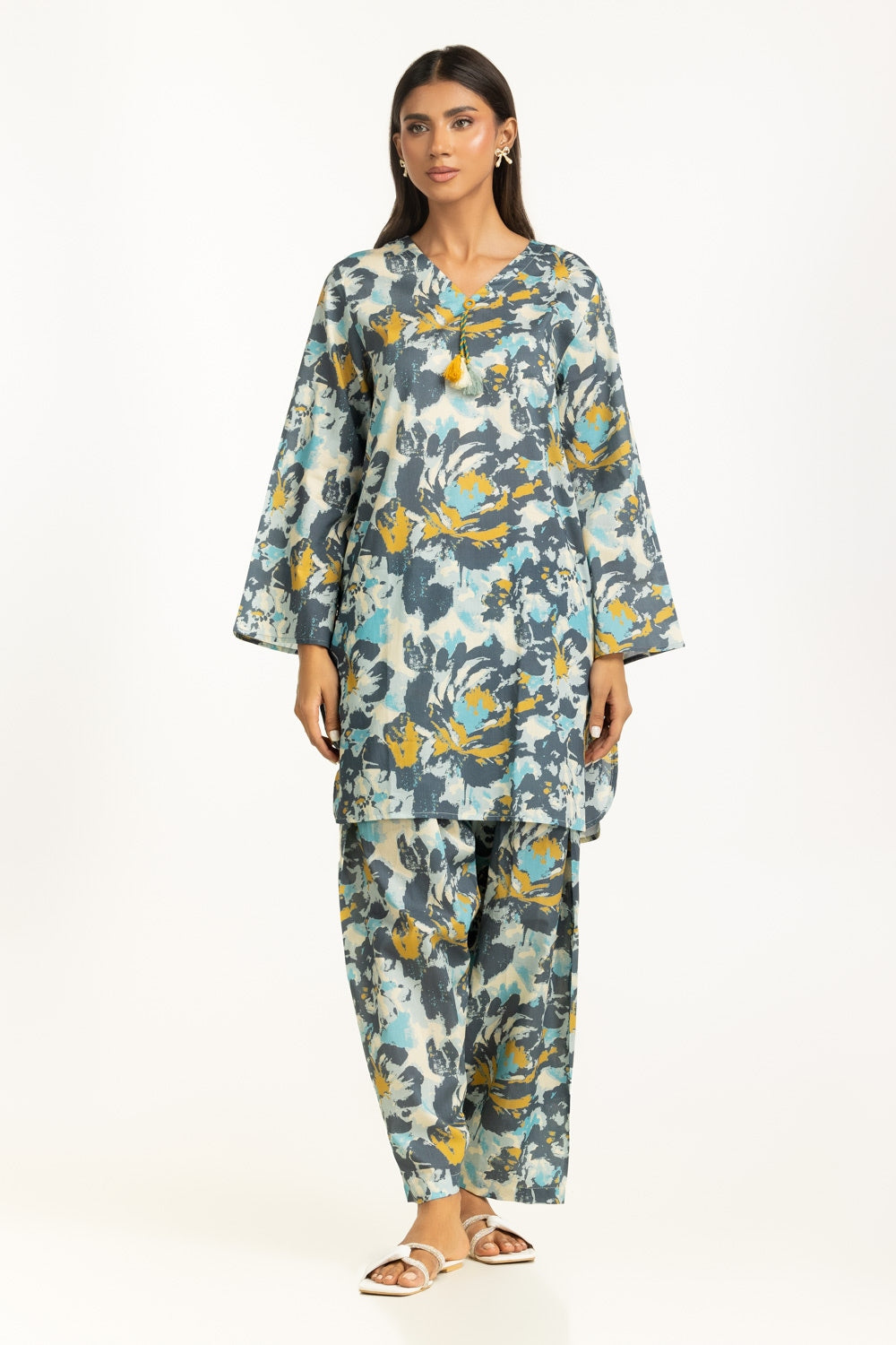 UAE-Lawn Printed Co-Ord Set IUSTTS-1155