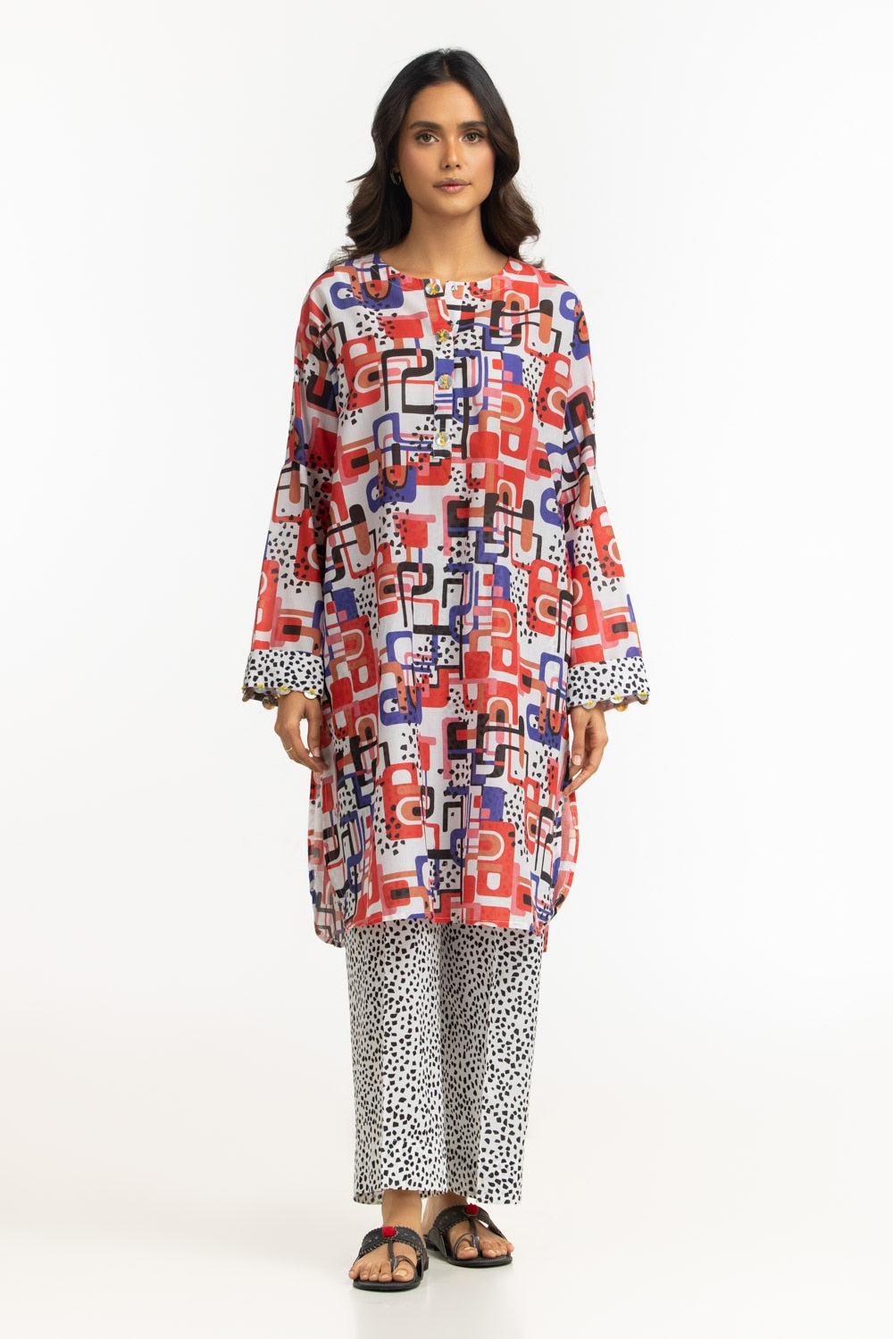 UAE-Lawn Printed Co-Ord Set IUSTTS-714