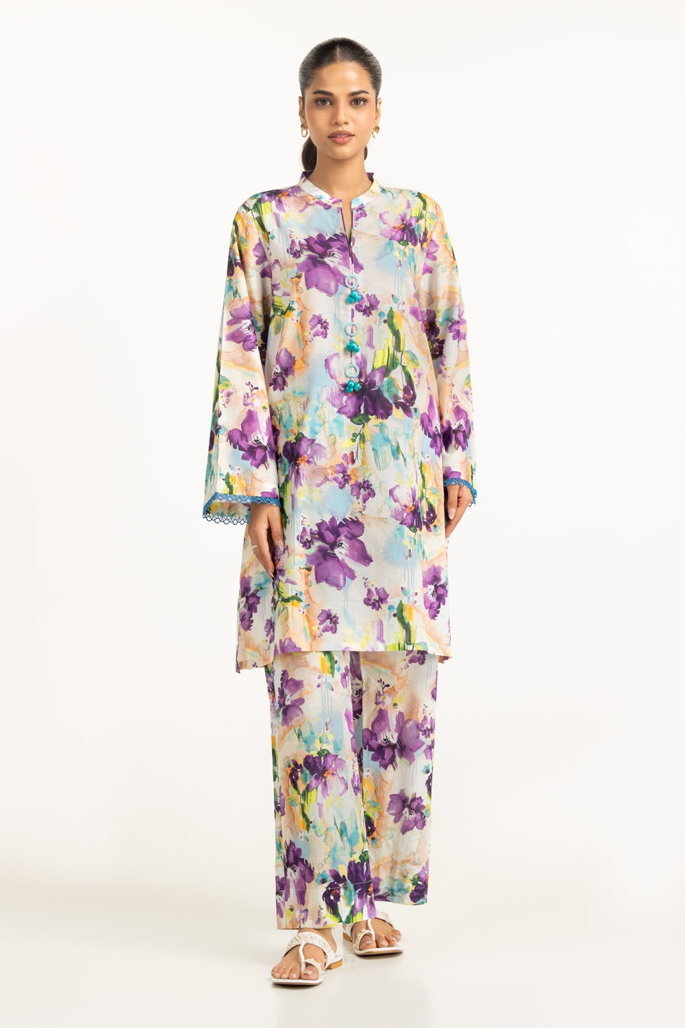 UAE-Lawn Printed Co-Ord Set IUSTTS-729