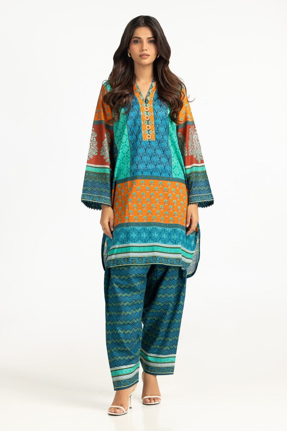 UAE-Lawn Printed Co-Ord Set IUSTTS-747