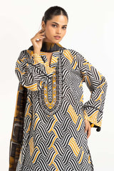 UAE-Lawn Printed Shirt And Dupatta IUSTKD-730