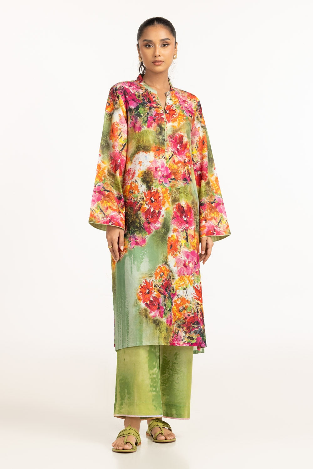 UAE-Lawn Printed Shirt And Trouser IUSTTS-687