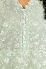 UAE-Lawn Schiffli Embroidered Shirt And Dyed Trouser IUSTTS-637