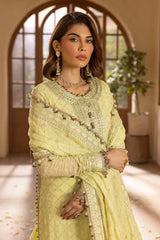 UAE -3 Piece Unstitched Embroidered Chiffon Suit with Embroidered Chiffon Dupatta LE-52003